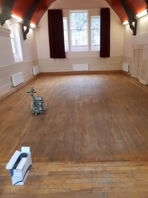 Main Hall - Sanding